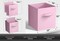 Sorbus 6 Pack 13 Inch Foldable Storage Cubes with Handles- for Organizing Home, Shelves, Nursery, Playroom, Closet and More